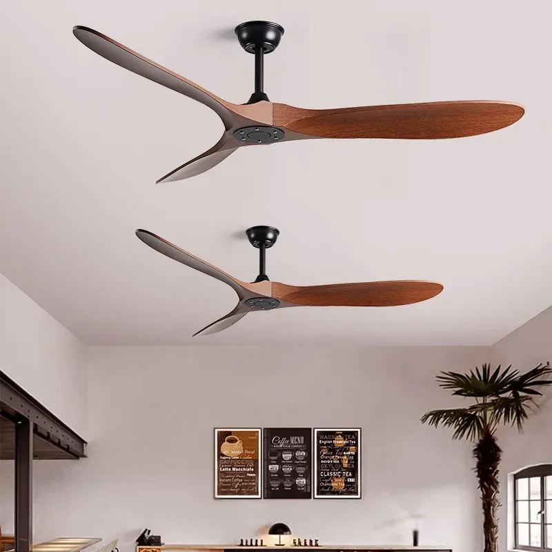 Imagem -04 - American Retro Estilo Ceiling Fan Nordic Living Room Sala de Jantar Industrial Variable Frequency Light 110v Electric Fan Novo