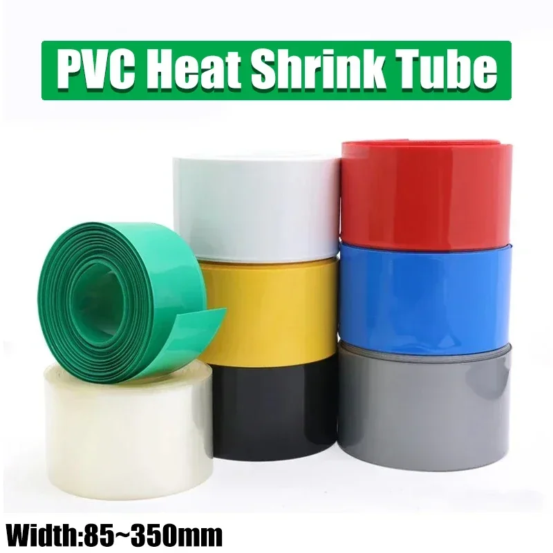 85mm ~ 350mm 18650 Lithium Battery Heat Shrink Tube Li-ion Wrap Cover Skin PVC Shrinkable Tubing Film Sleeves Insulation Sheath