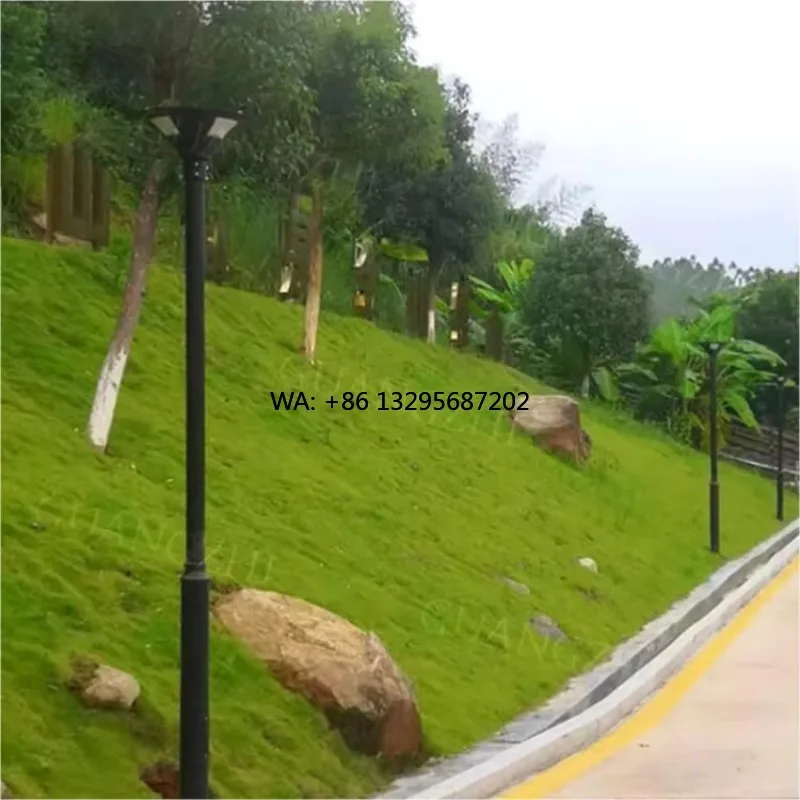 

Competitive Price All in One Park Sun Post Lamp Sensor Aluminium Alloy Housing Solar Street Light for Lawn Patio Yard Walkway