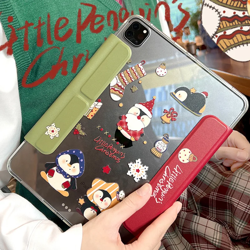 Star Penguin Magnetic Detachable Cover For 2026 iPad Air/Pro/Mini & HUAWEI Matepad Air/Pro/Mini, Y-Fold, Ideal Christmas Gift