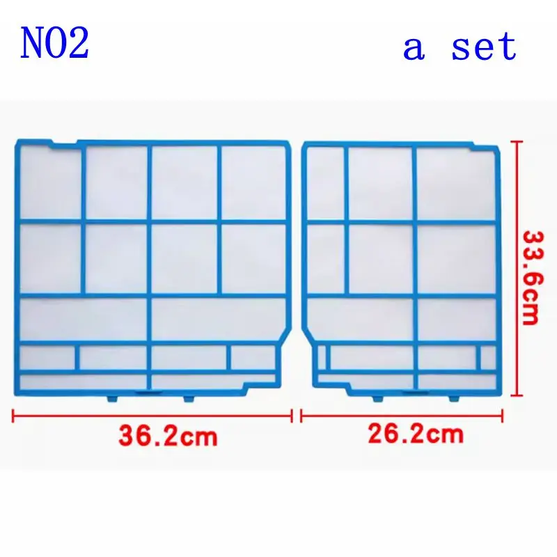 Air Conditioner filter sets For Hitachi Various size 34.5X27.5 36.2X26.2 30X29.2 32X34 39X32.2 31.5X26CM Filter dust screen part