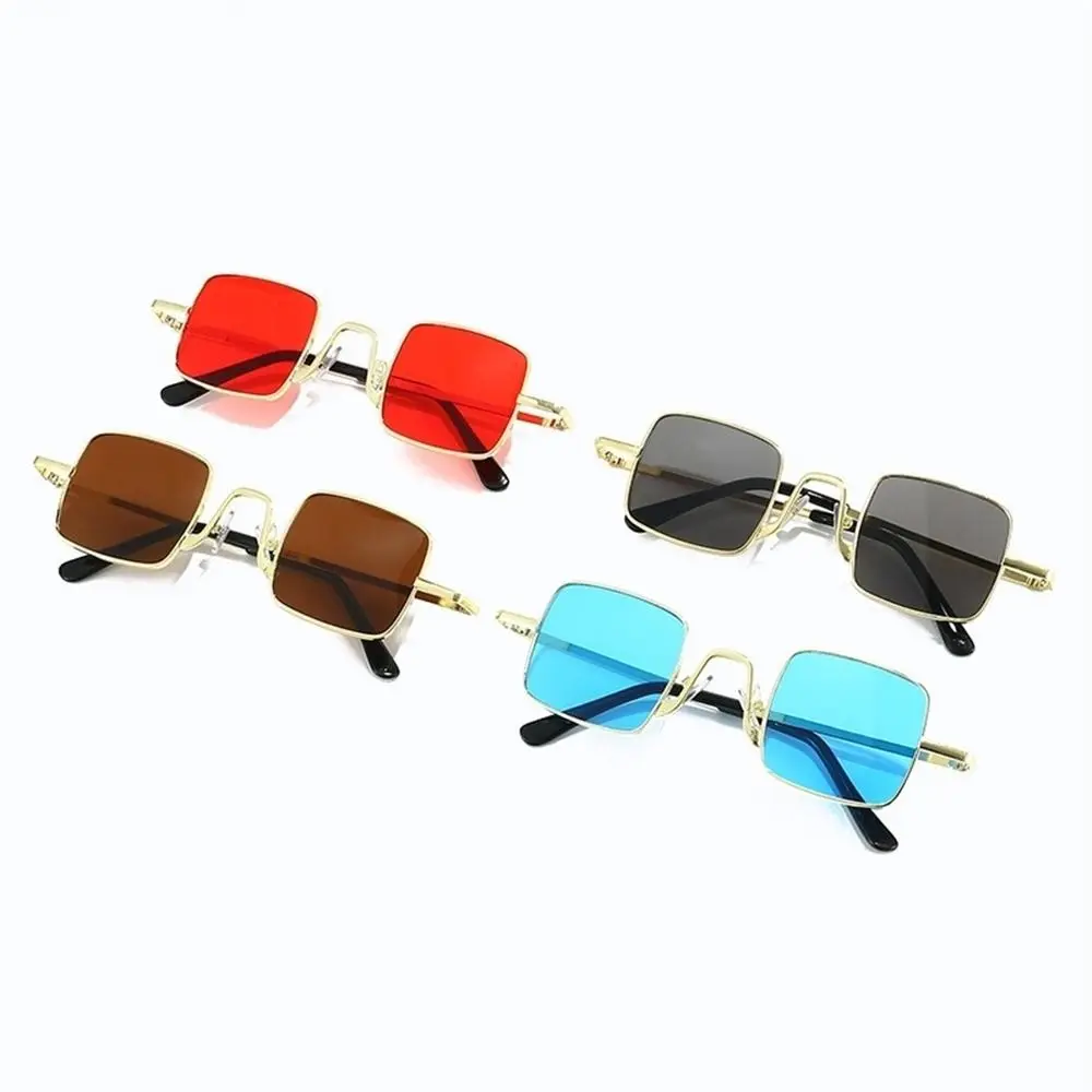Retro Metal Frame Punk Sunglasses UV400 Candy Color Hip Hop Shades Women & Men Eyewear