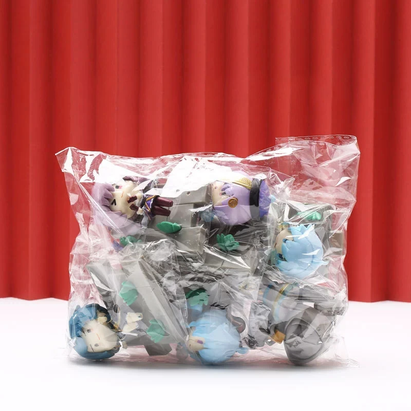 手作りのかわいいちびファイターフィギュアブラインドボックスセットランダムポーズミニグッズおもちゃアニメゲームキャラクターサプライズパック