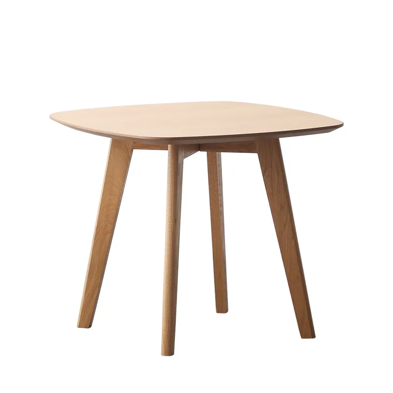 

Nordic high-end simple creative coffee table modern light luxury log wind small apartment home living room