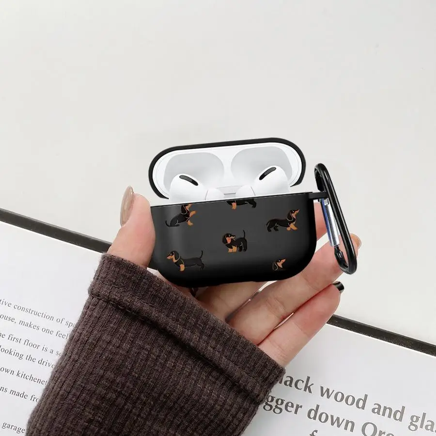Creative Minimalist Dachshund Case For Airpods Pro3 3 Pro2 Pro 2 1 4 Earphone Cases Cover
