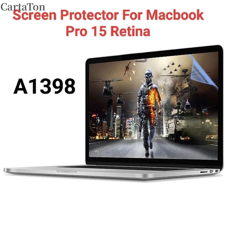 2pcs Matte anti-glare screen protector for Macbook Pro Retina 15 inch A1398 matt anti reflection screen film guard protection
