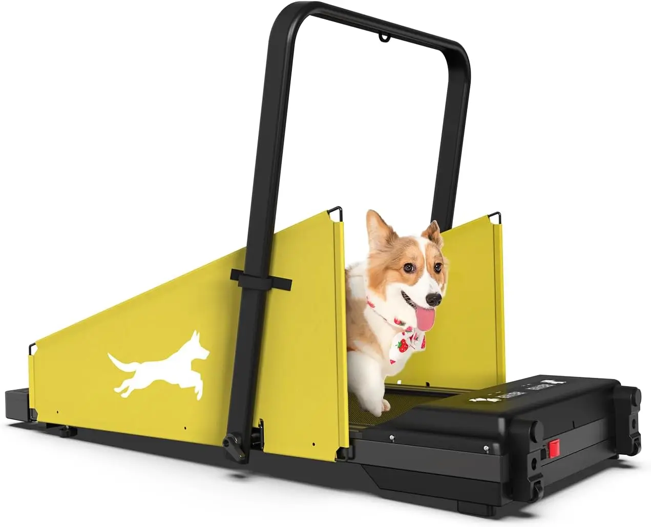 

STLF Small Dog Treadmill 265lbs Weight Capacity Pet Fitness Machine 360° Rotatable Display 2 1 Treadmill Wheels Remote Control