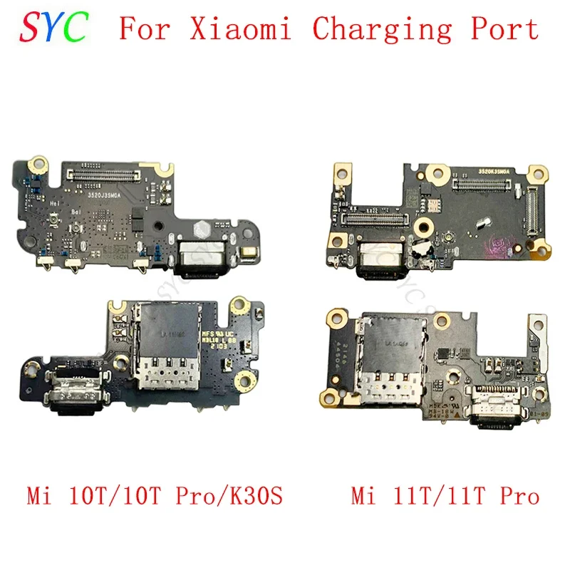 

USB Charging Port Board For Xiaomi 11T Pro 10T Pro Redmi K30S with Sim Card Reader Repair Parts