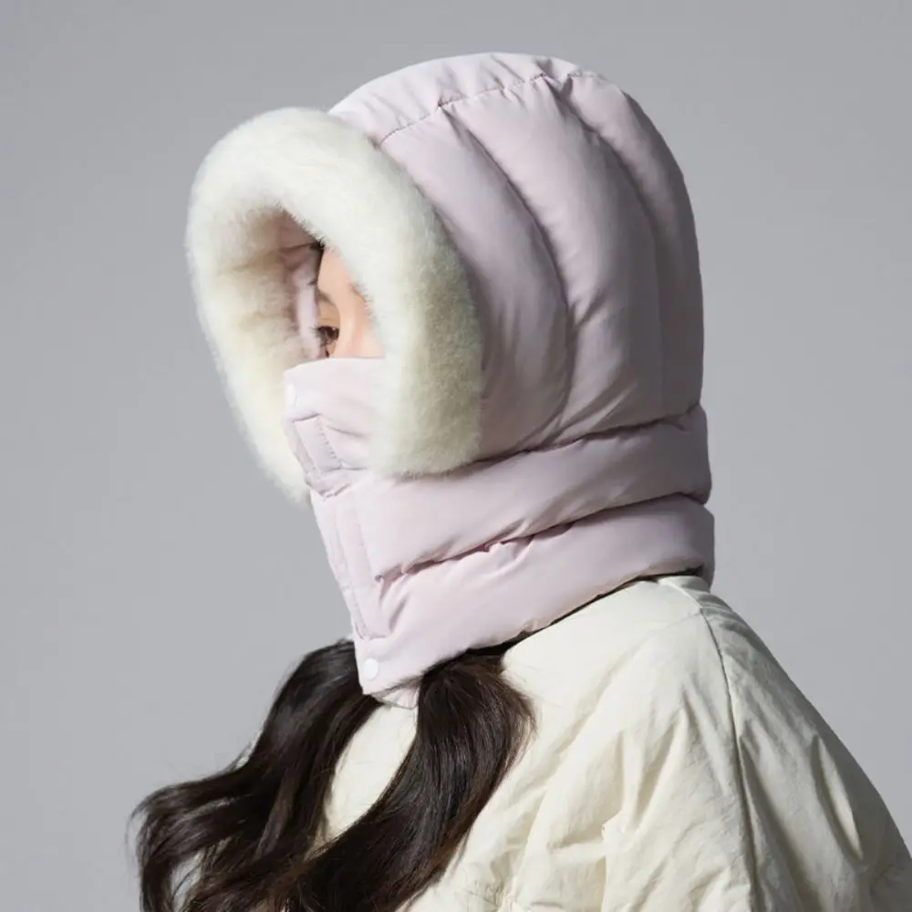 

Keep Warm 3-in-1 Winter Cycling Hat Cold Resistant Head Cover Warm Scarf Face Mask Windproof Neck Protection Lei Feng Hat Women