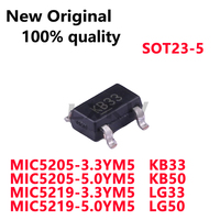 20piece New Original MIC5205-3.3YM5 KB33 MIC5205-5.0YM5 KB50 MIC5219-3.3YM5 LG33 MIC5219-5.0YM5 LG50 SOT23-5 In Stock