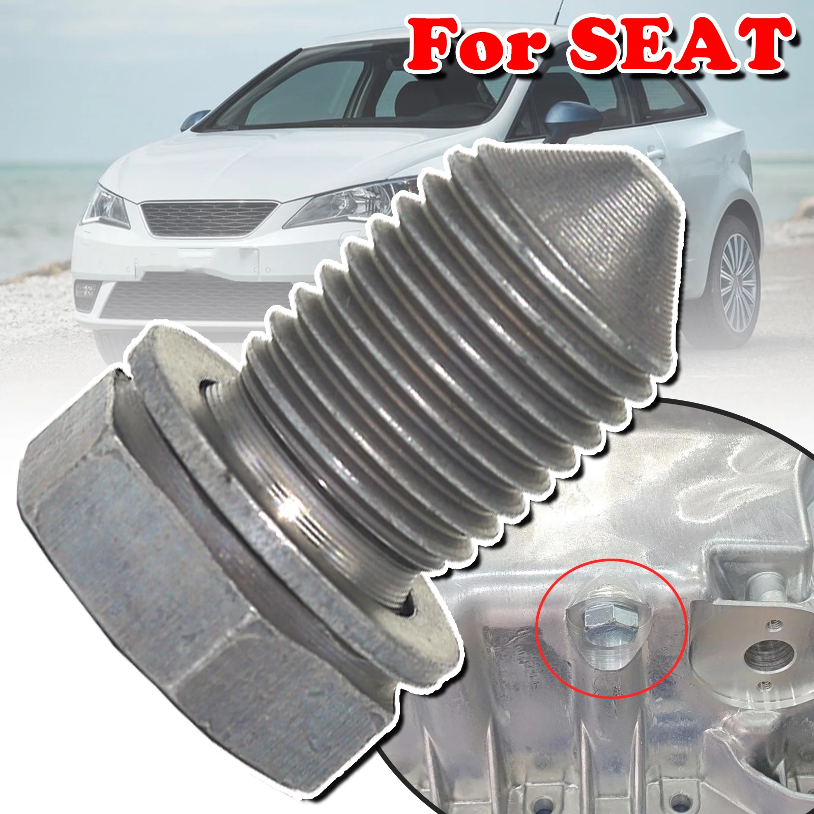 M14x1.5x22 Engine Oil Sump Pan Plug Drain Seal Washer Screw Thread N90813201 For SEAT Ibiza 6L 6J Leon 1M 1P 5F Toledo Altea