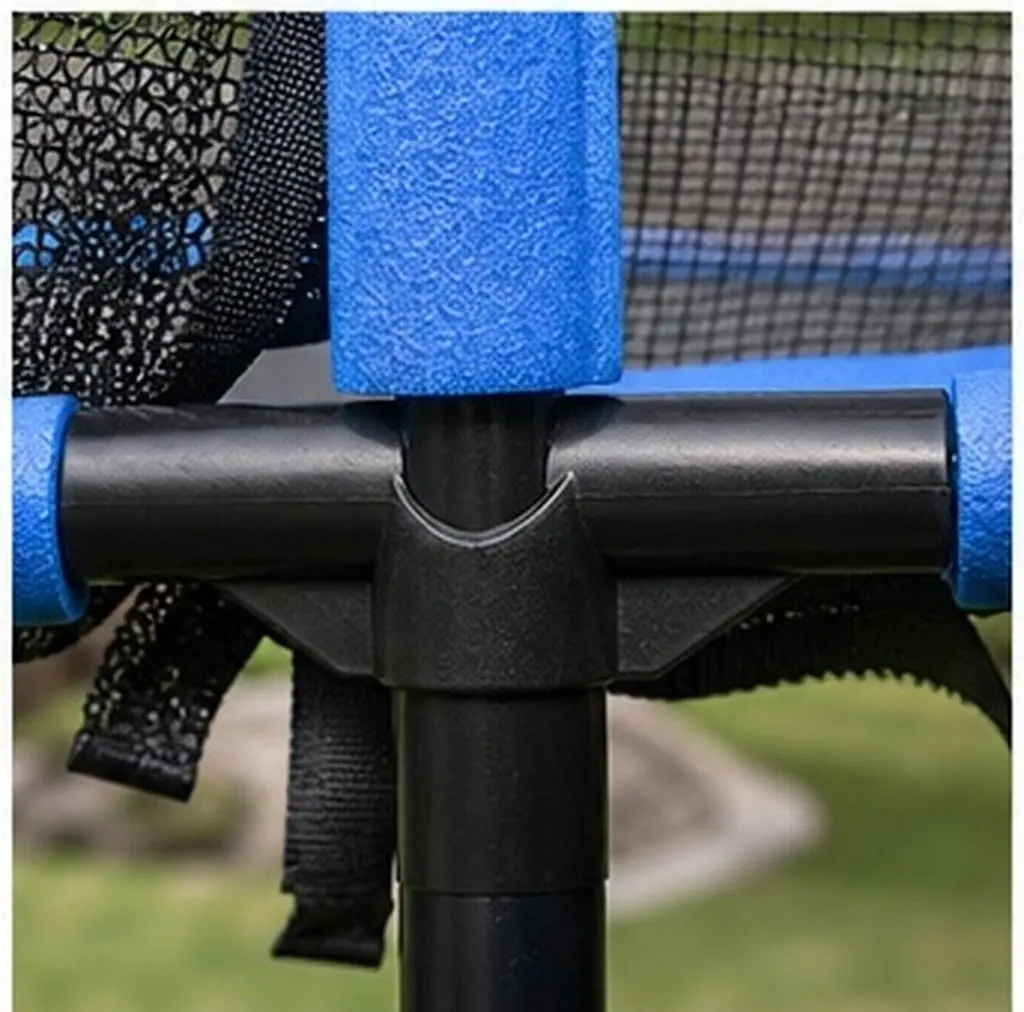 4Pcs Trampoline Pole Covers T-Shaped Pipe Sleeves Replacement Pole End Caps Outdoor Protective Stable Trampoline Accessories