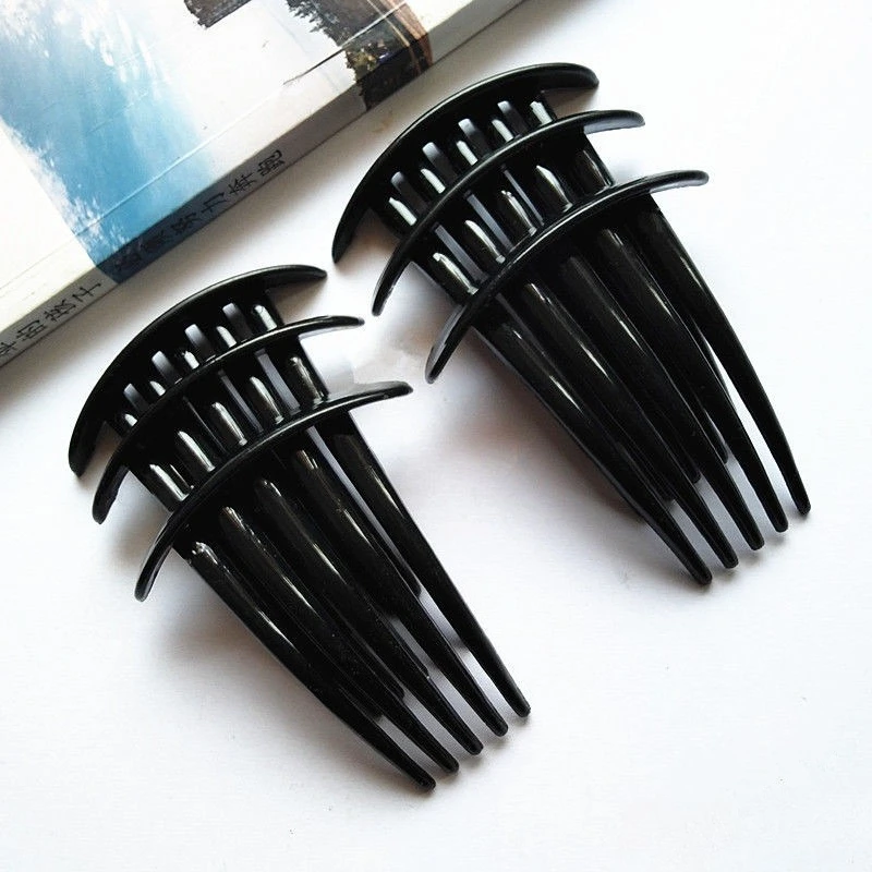 5/7 Teeth Plastic Hair Clip for Women Vintage Hair Combs Magic Comb Hair Clips Korean Styling Tools Creative Headwear Black Gift