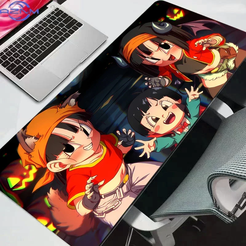 Anime Girl Character Dynamic Breakthrough Effect Mouse Pad, Rubber Non-Slip Base, Smooth Surface for Gaming Desktop Keyboard Off