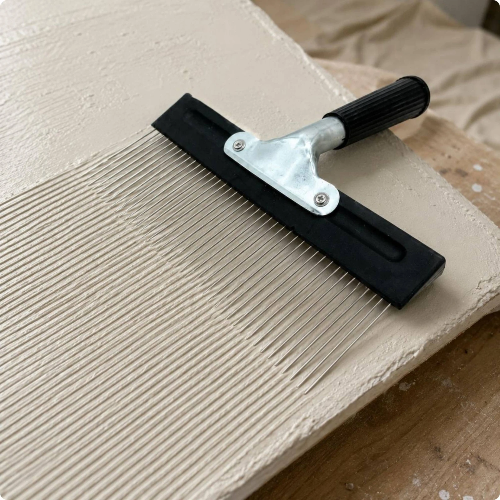 Toothed Plaster Comb Metal Tee - Comb Fine Tooth review and price