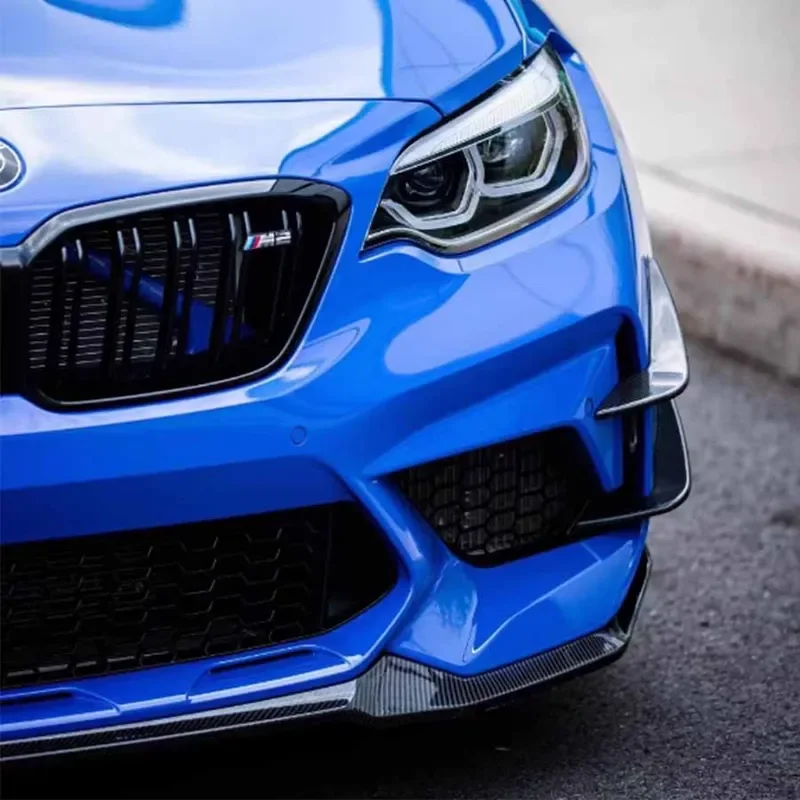 

Для BMW M2 F87 M2C 2014+ Карбоновый передний бампер, сплиттер, спойлер, канард, аэродинамический обвес, накладки, автозапчасти