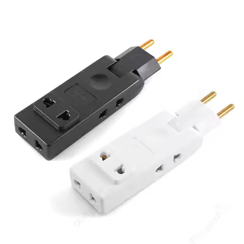 EU Extension Socket 4 in 1 Plug Travel Adapter Electrical US To Euro Russia Korea Spain France Plug Power Converter AC Outlet