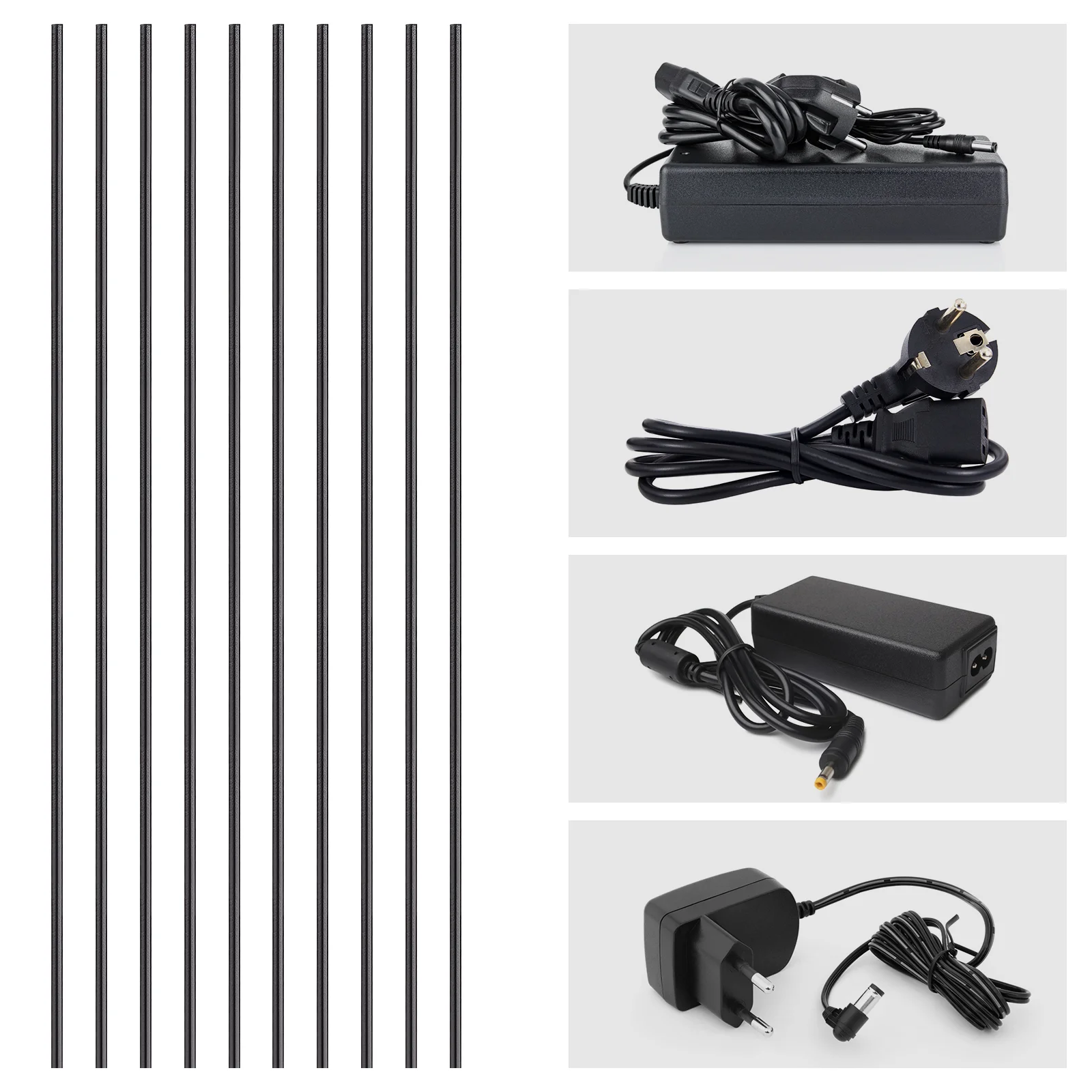 500 Pcs Zip Ups Ties Twisting For Bags Twists Heavy Duty Cables Wire Black Organizer