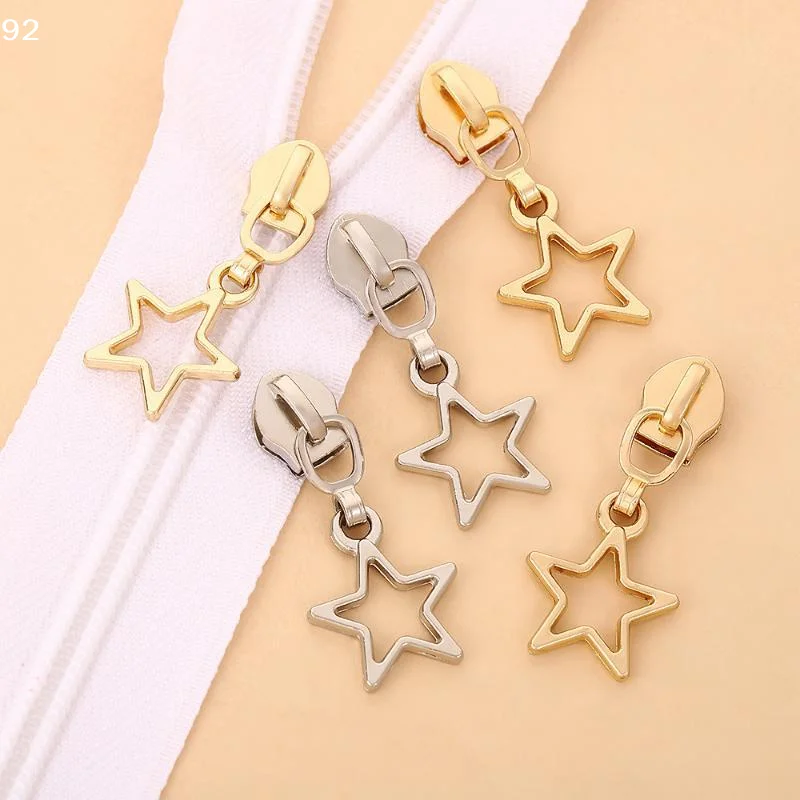 10pacStar Zipper Slider Puller For Zip Jacket Nylon Zips Pull Bag Zippers Head Sewing Closure Repair Kit AccessoryCentury House