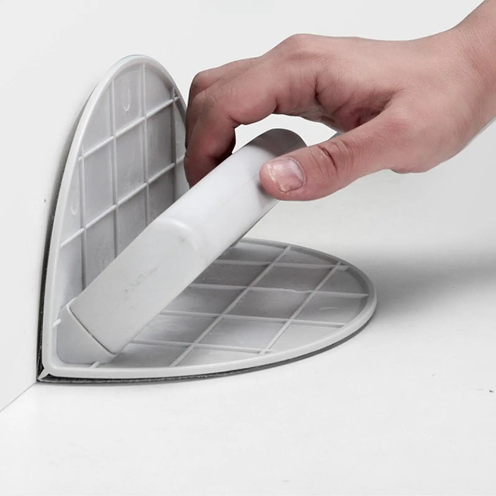 Lixadeira de canto para drywall 8,66x4,33x4,33 polegadas Suporte para limpeza