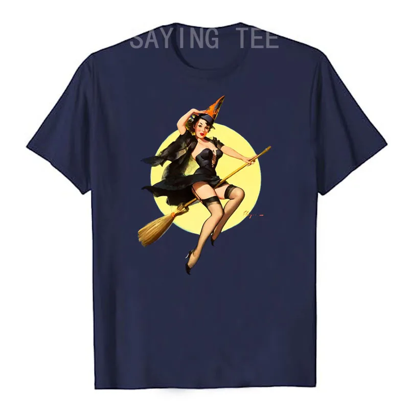 Sexy Women Be A Witch Fashion T-Shirt Humor Funny Graphic Tee Tops Short Sleeve Blouses Sisters Friends Halloween Costume Gifts