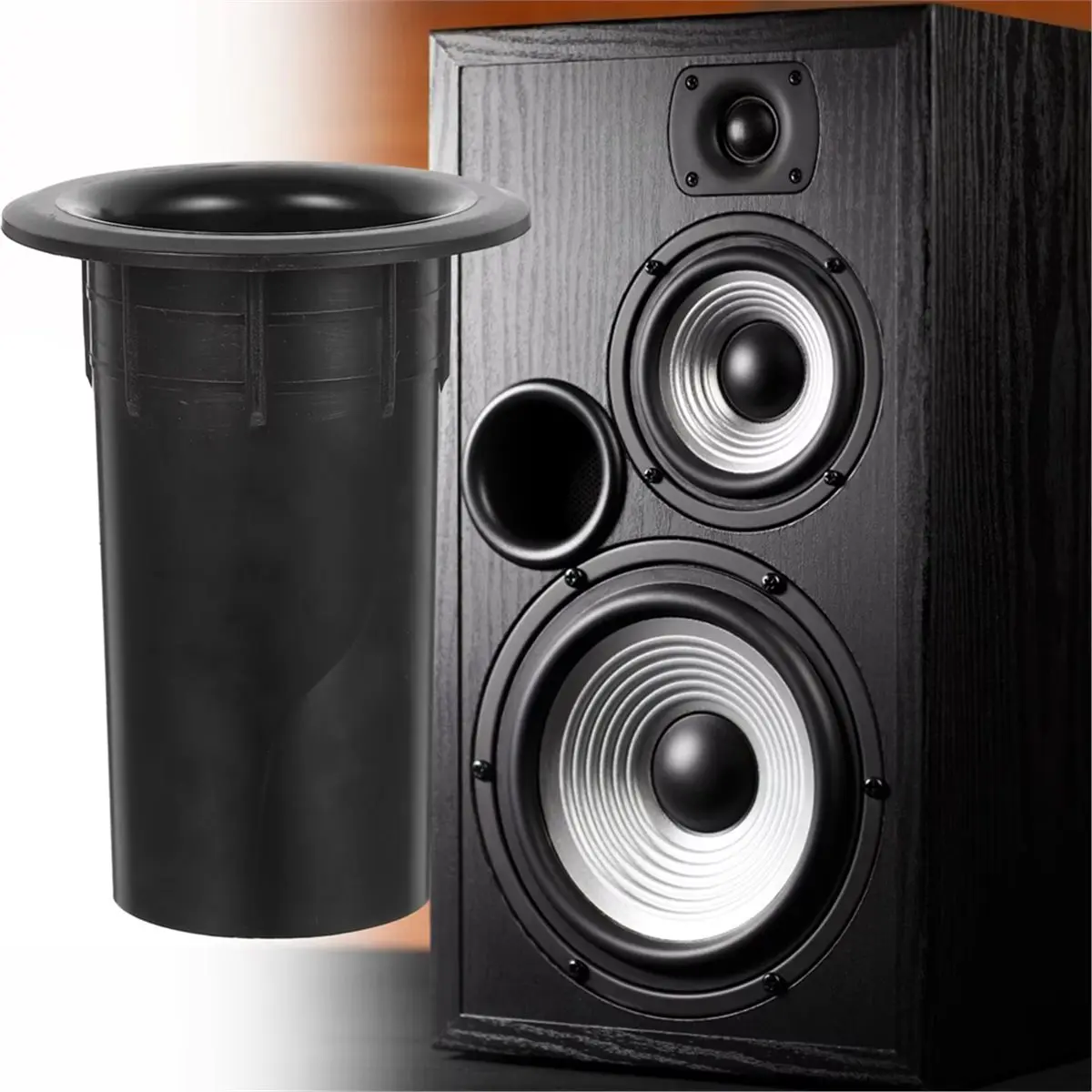 12PCS 5inch Speaker Port Tube Subwoofer Box Port Tube Speaker Pilot Hole Replacement Reflex Tube Bell Mouth