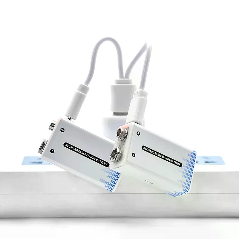 9V 9V 9v Battery li-ion Rechargeable Battery Type-C Battery Lithium for Multimeter Microphone Toy Usb Charging Cable