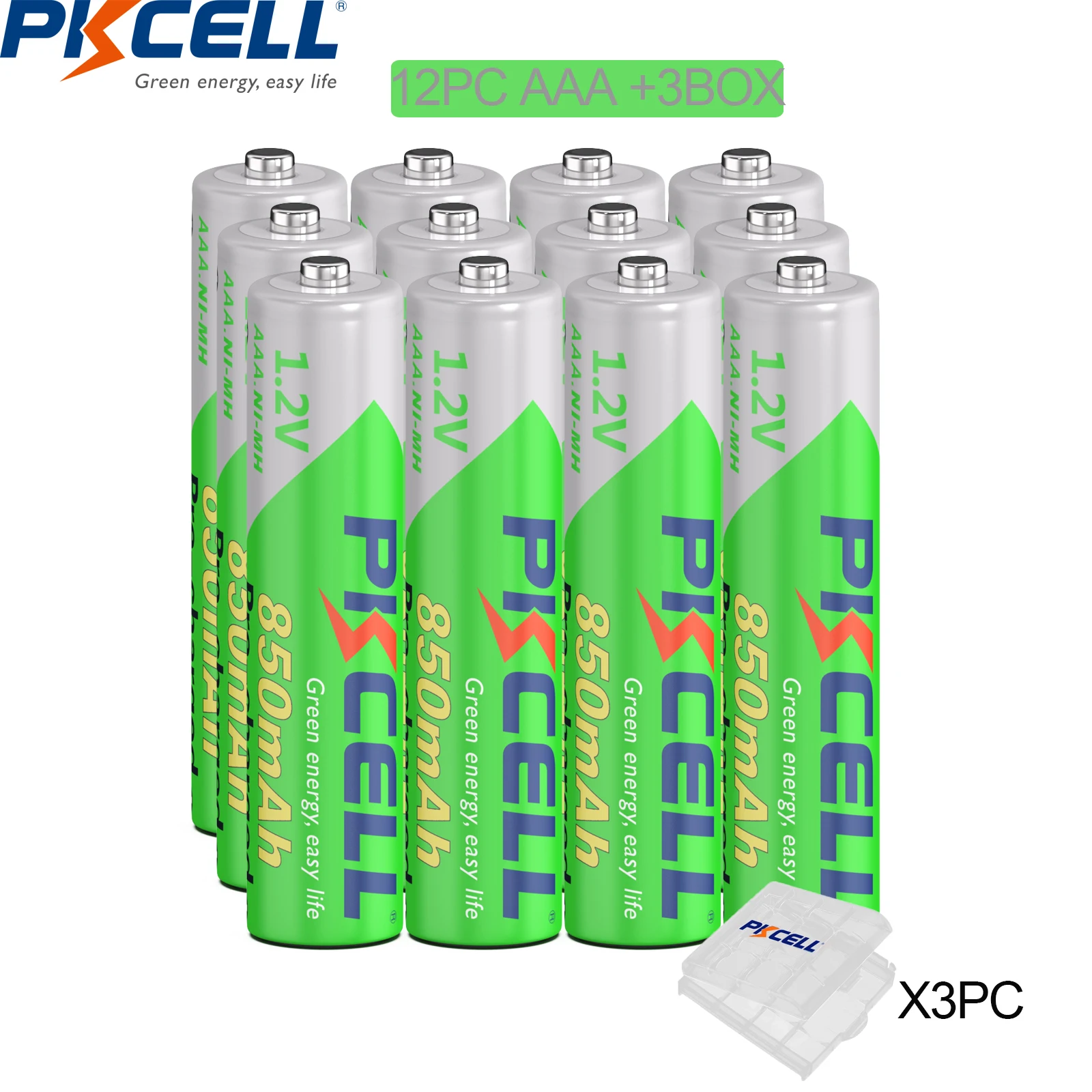 2/4/8/12/20PC 850mah AAA Battery 3A 1.2V Ni-MH AAA Rechargeable Batteries low self discharging aaa Batteries for camera toys