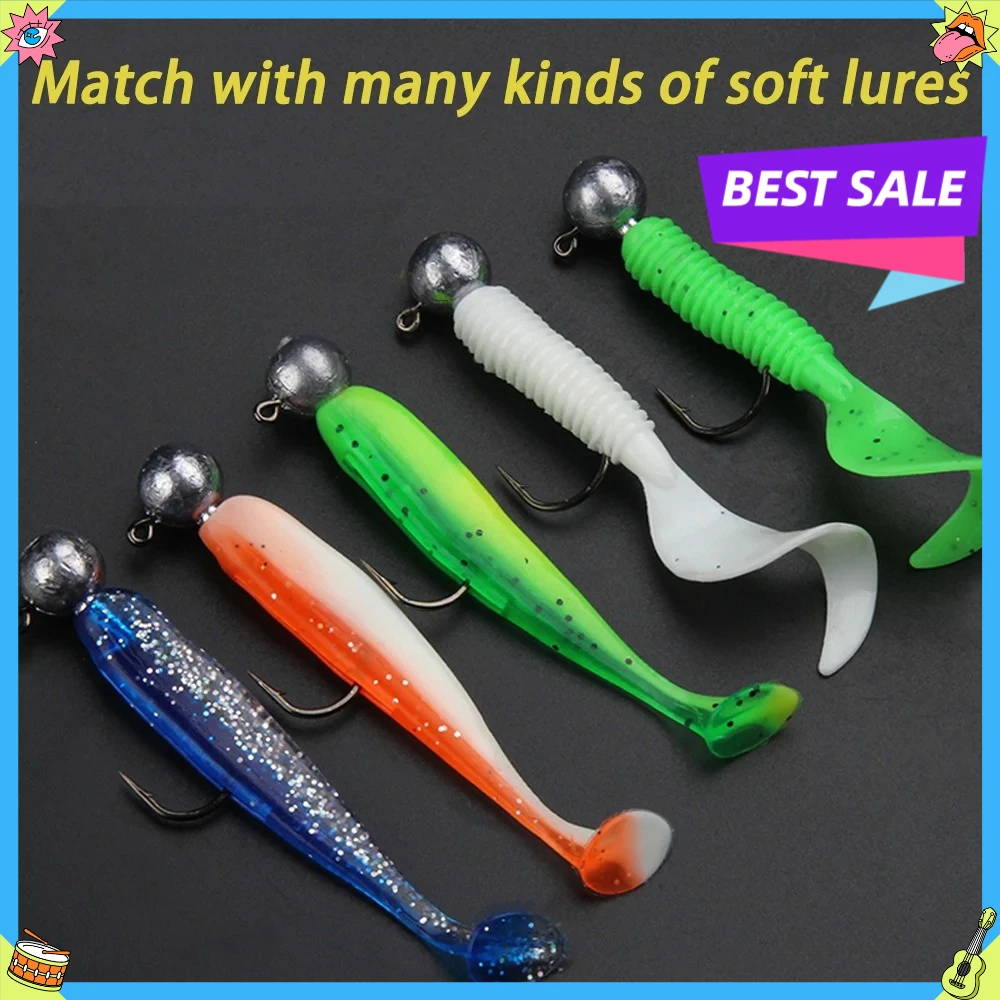 خطاف رأس تهزهز 1 جرام 2 جرام 3 جرام 4 جرام 5 جرام 7 جرام 8 جرام 9 جرام 10 جرام 12 جرام 14 جرام 16 جرام 28 جرام خطاف صيد السمك لطعم ناعم Pesca كرانكس باس تلاعب معالجة خطاف الصيد