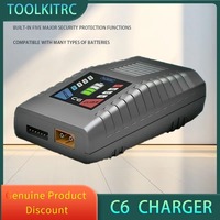 ToolkitRC C6 AC 50W 5A & C3 & C4 Charger for LiPo LiHv LiFe NiMH 1-6S RC Batteries