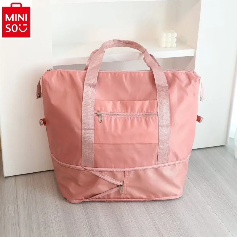 MINISO-Sac portable de rangement étanche Sanurgente Hello Kitty pour femmes, sacoche de fitness pliable de grande capacité pour la maison