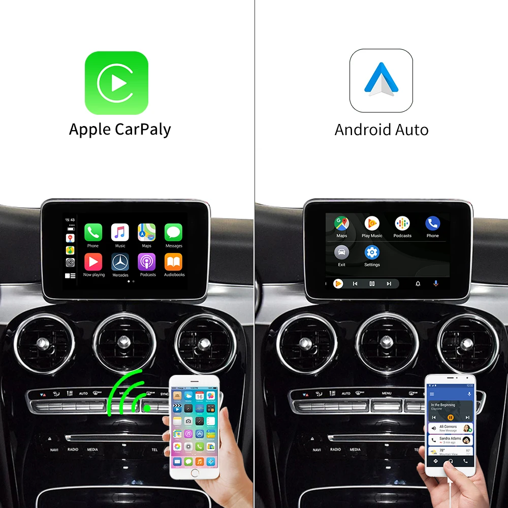 Wireless Apple Carplay Module for Mercedes Benz A B C E CLS GLE GLA GLC GLK ML S Class NTG4.5 NTG5.0 Android Auto Interface