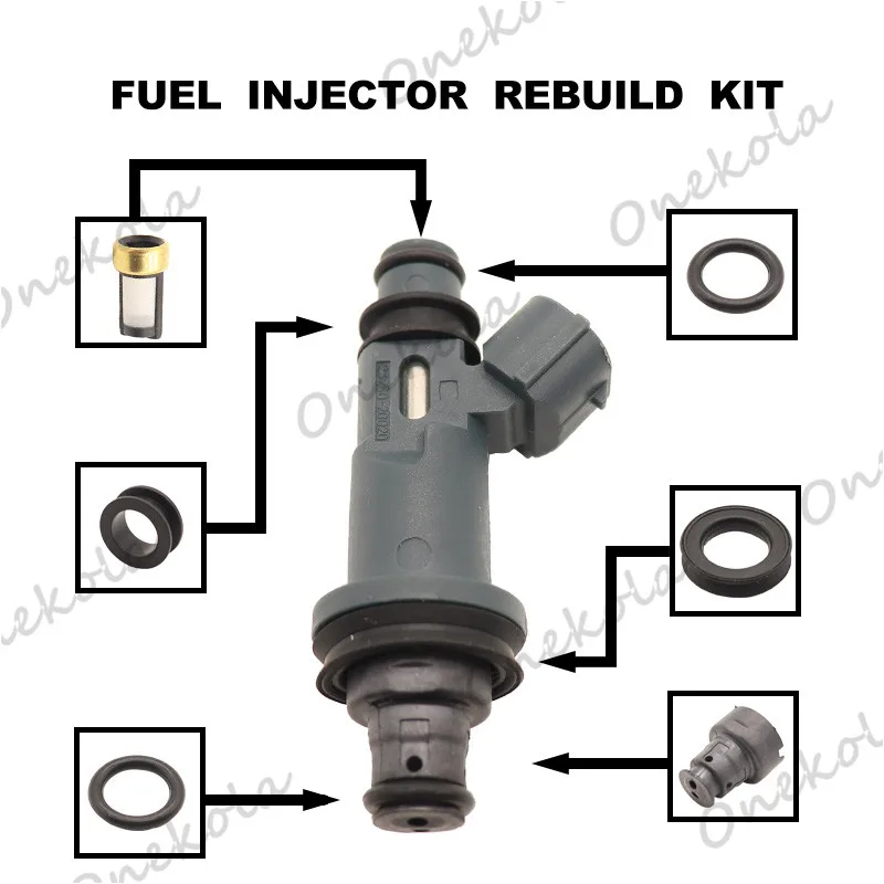 Fuel Injector repair kit Orings Filters for 1997-04 Toyota Models & Lexus RX300 ES300 3L V6 23250-20020 23209-20020 23250-0A010