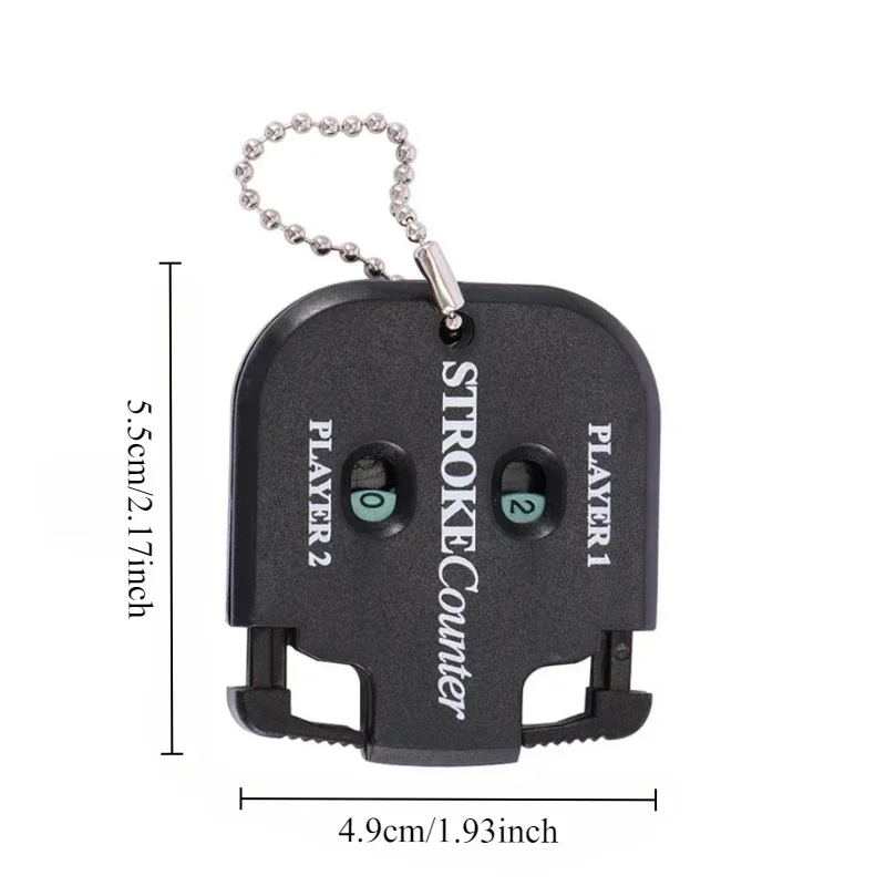 1PC Golf Ball Strike Count Mini Portable Putting Score Counter Double Digit Scorer with Keychain