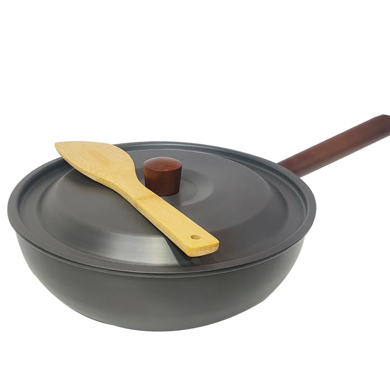 Lightweight Camping Frying Pan Tableware Nonstick Fry Pan Cooker Outdoor Frying Pot Tableware Hiking Pan for Home Backpacking