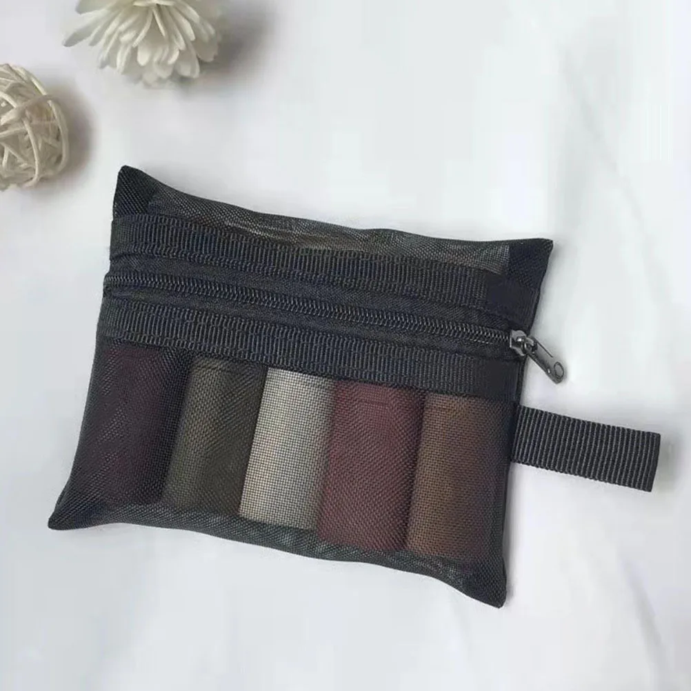 

3Pcs Mesh Makeup Bag Set Waterproof Nylon Travel Pouches for Women Portable Storage Bags Vacation Business Trip Beach Use