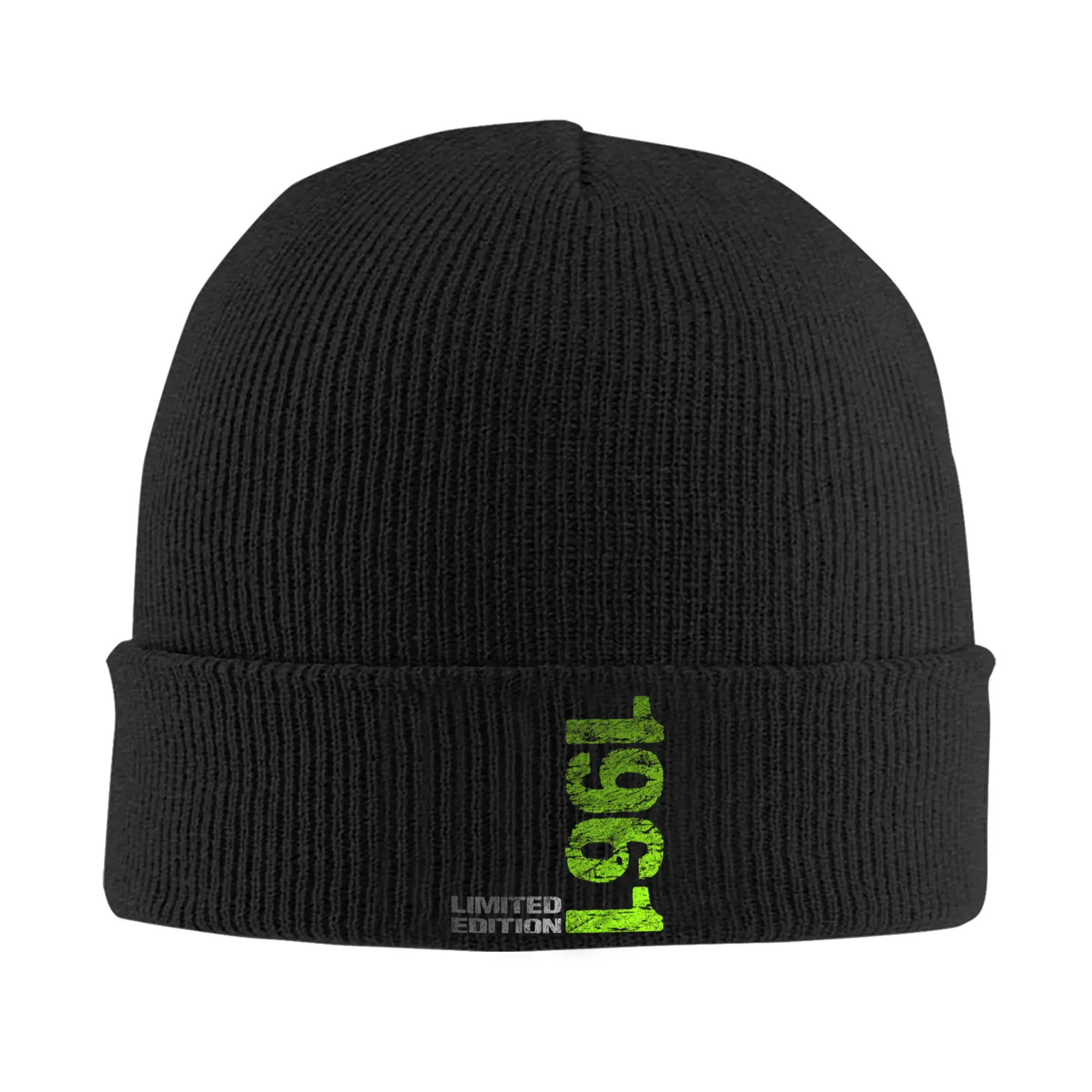 January 1961 65th Birthday Limited Edition Knitted Hat Women Men Skullies Beanies Autumn Winter Hot Sale Hats Acrylic Casual Cap
