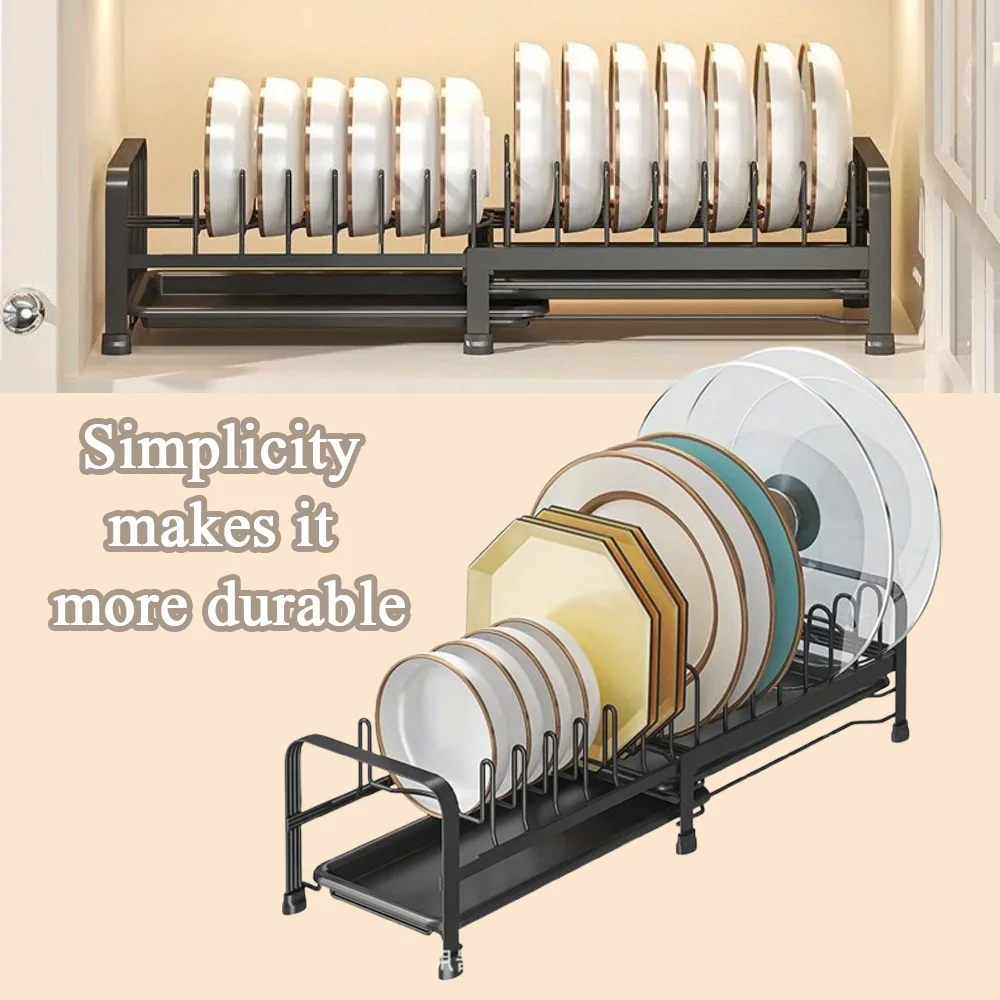 

Single layer sink and bowl rack - space saving plate and bowl drying station | easy to clean without damaging the countertop