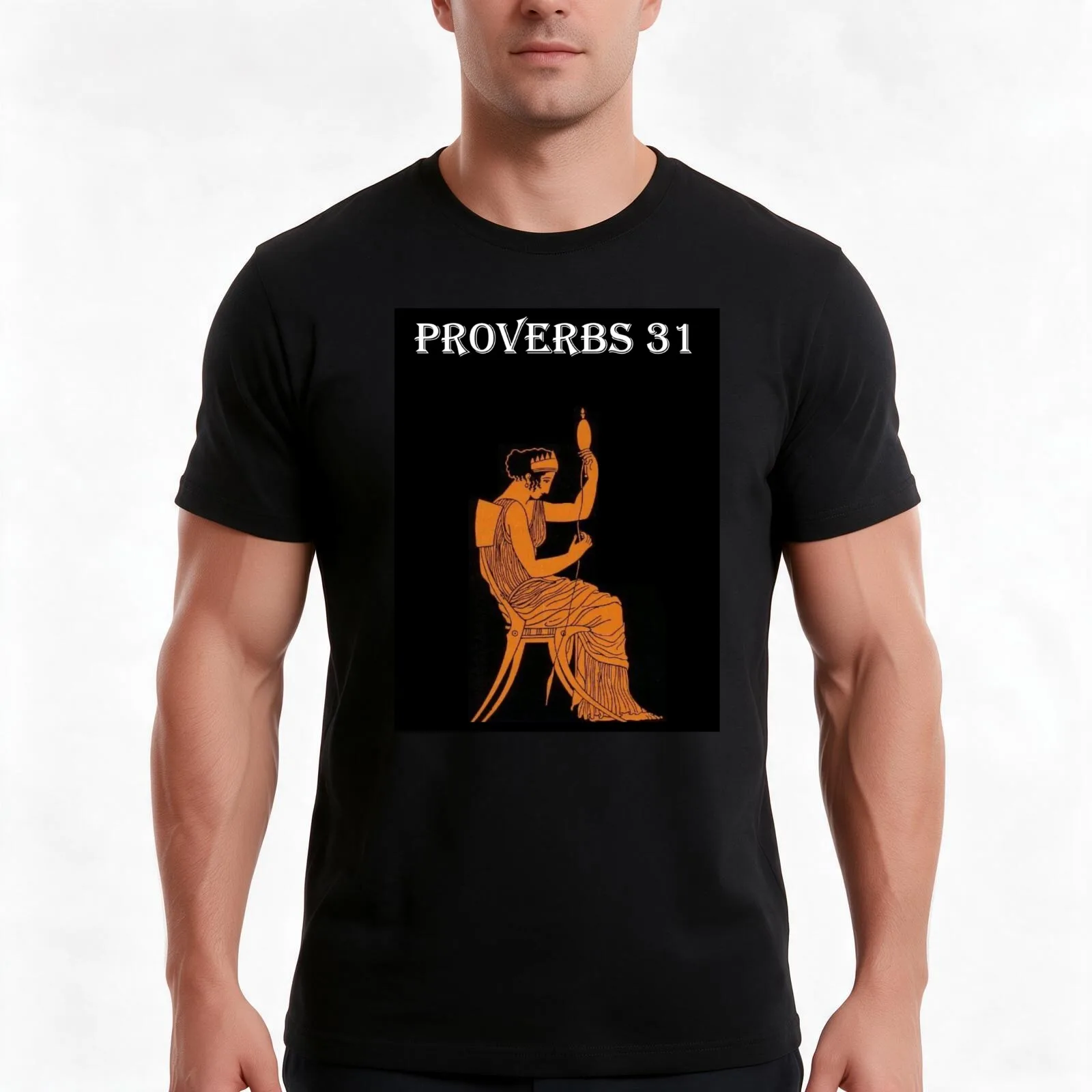 Proverbs 31 - Penelope T-Shirt, Summer Casual Cotton Tee, Oversized Streetwear Tops, Vintage Graphic Print, Unisex Men Women
