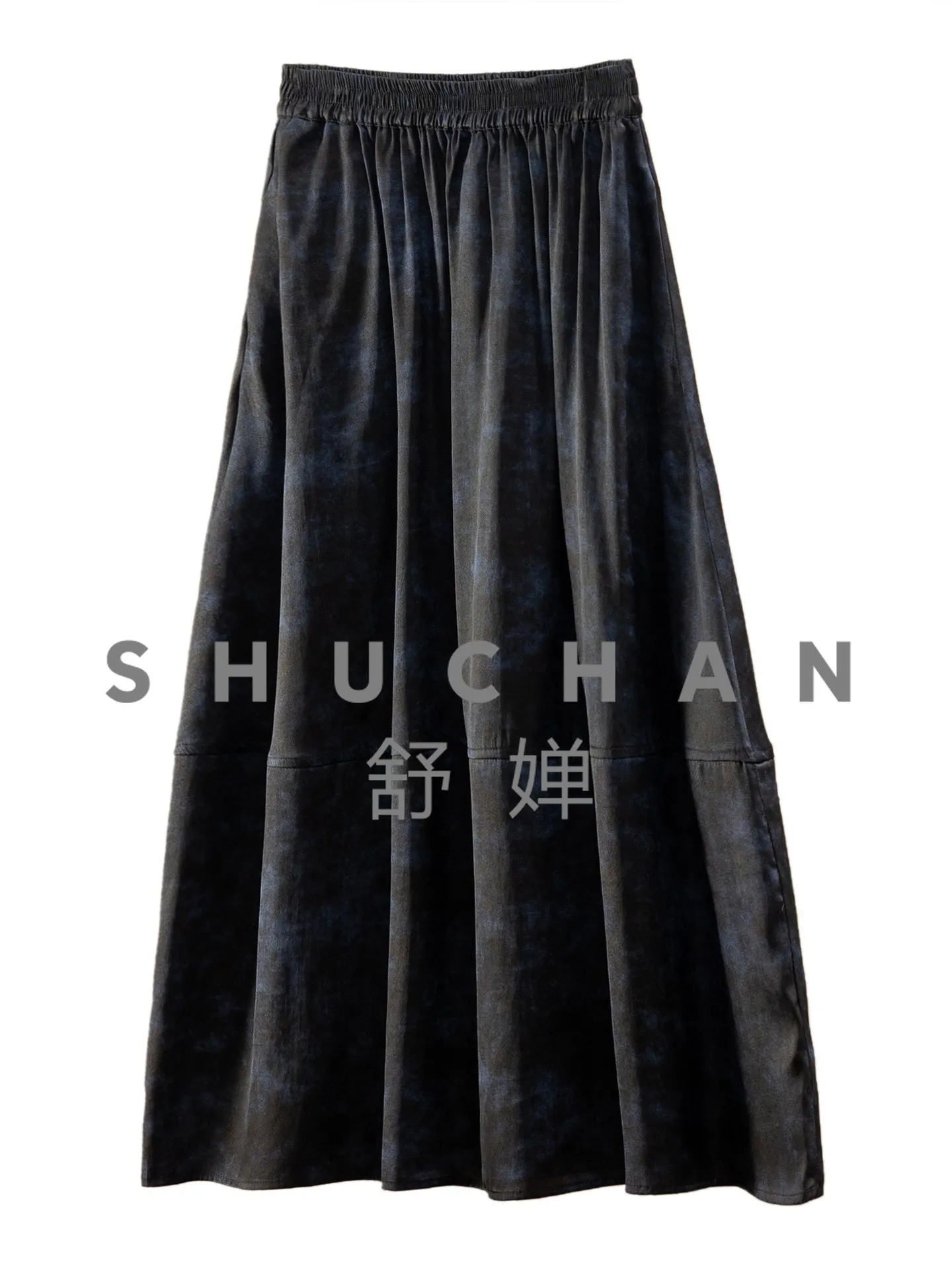 

Smudging Bronzing Heavy Silk Fragrant Cloud Yarn Skirt Women 27W2 Skirt Designer Luxury