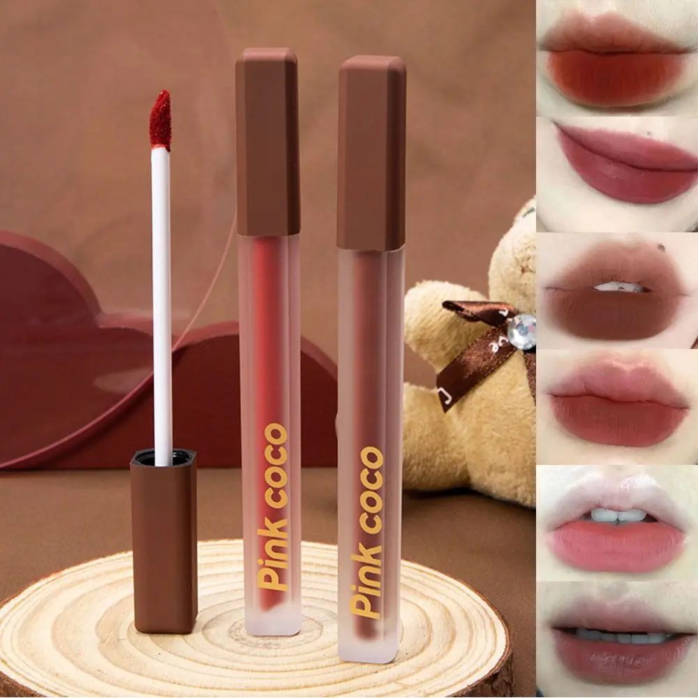 Langdurige Zijdeachtige Fluwelen Vrouwen Make-up Lip Glazuur Lipgloss Lippenstift Lip Tint