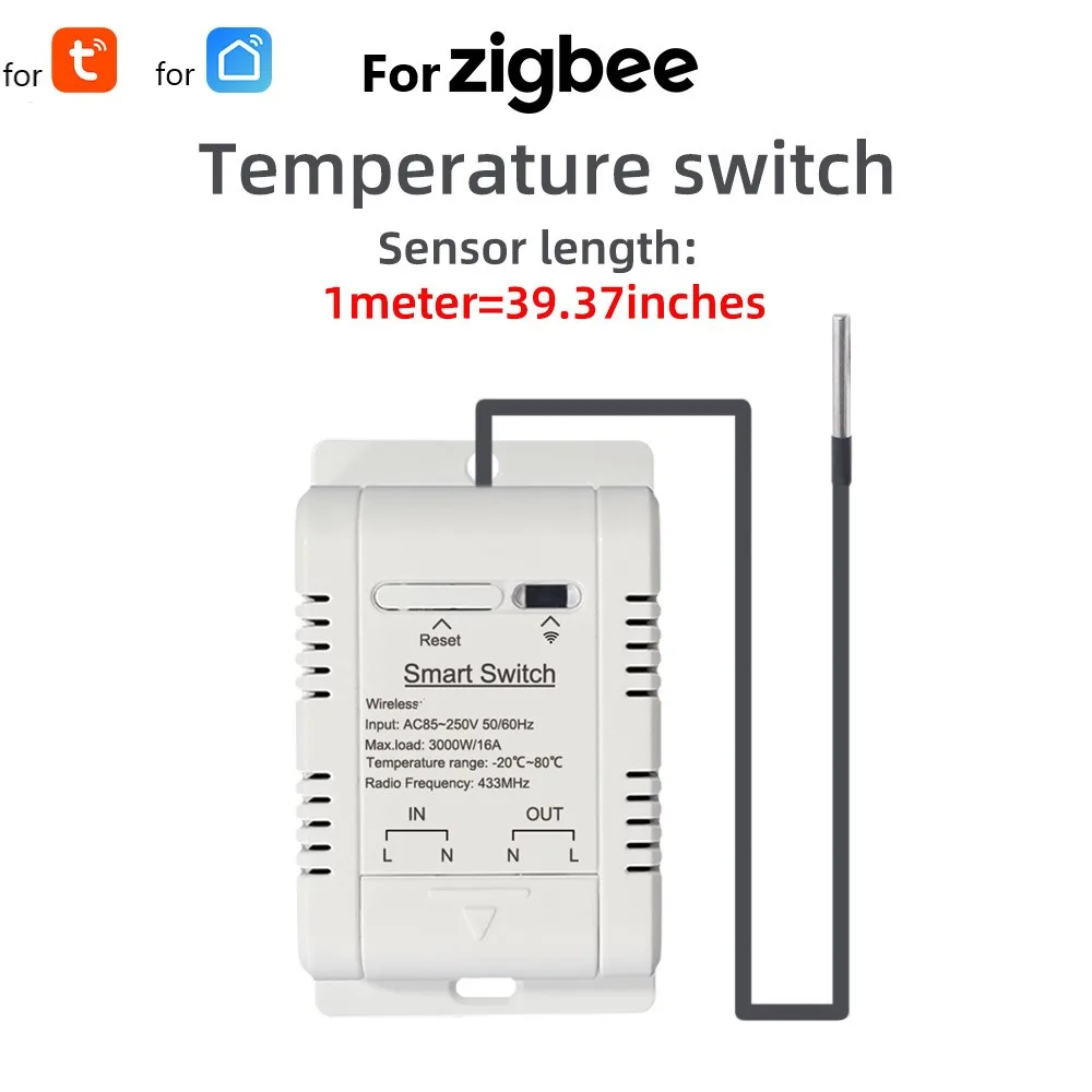 

For IOS For Tuya Smart Humidity Control Smart Thermostat Smart Home Automation Automated Temperature Control Switch
