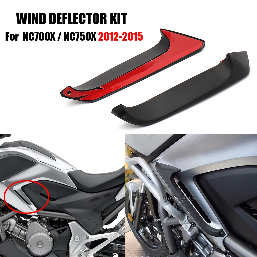 

Motorcycle Accessories Fairing Kit Black Upper Side Air Deflector For HONDA NC700X NC 700 X NC750X NC 750X 2012 2013 2014 2015