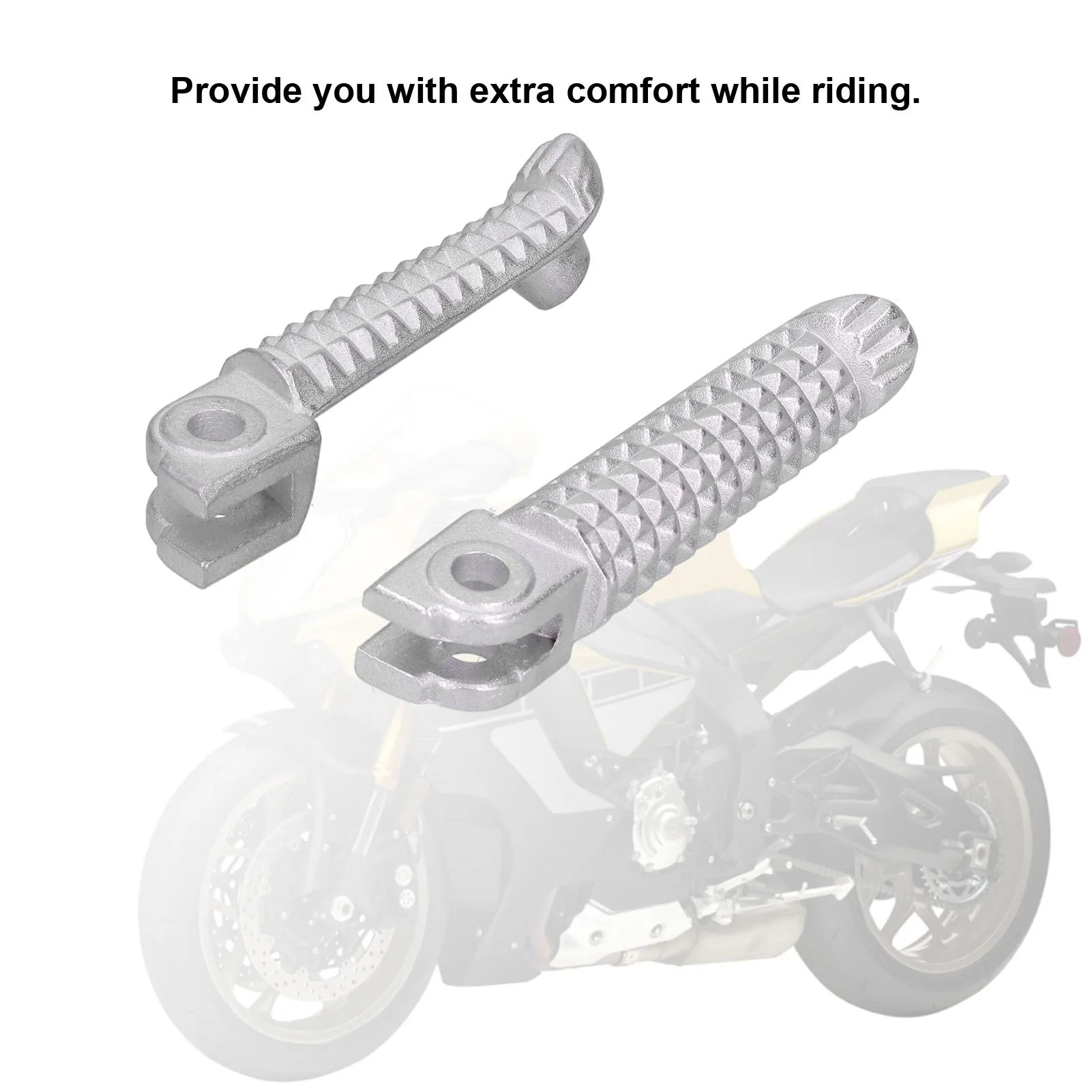 Foot Pegs Footpegs for YZF R1 2002‑2012 Foot Rest Motorcycle Footrest Foot Step Pegs for YZF R1 YZF R6 Motorcycle Footpegs