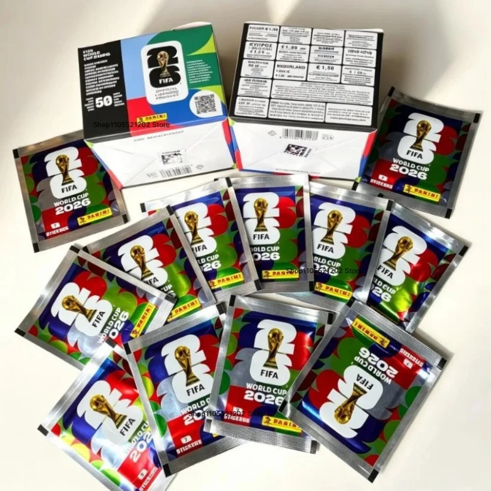 Panini 2026 FIFA World Cup Sticker Pack Football Soccer Trading Cards Collectible Sports Stickers Collection For Football Fans