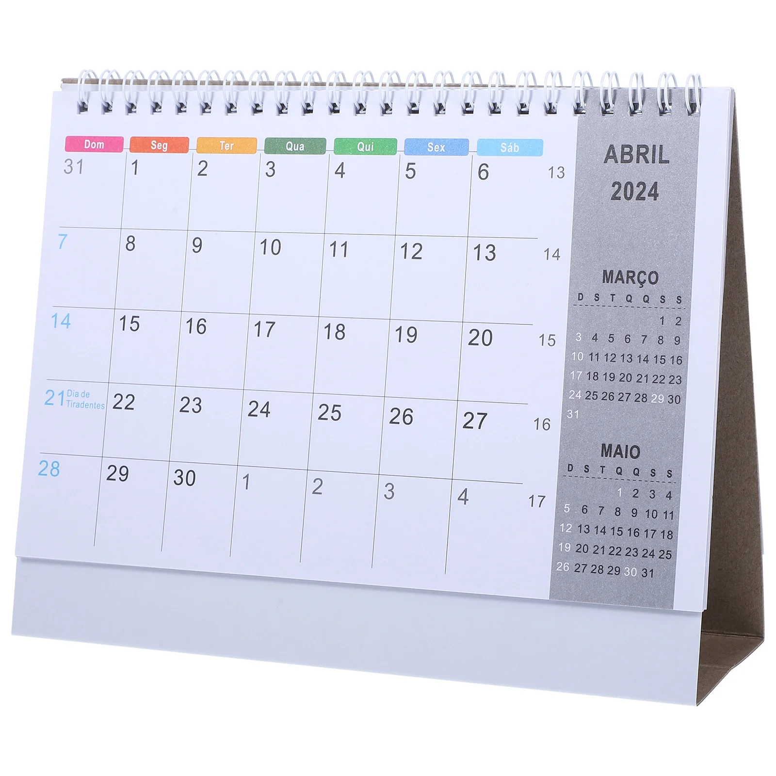 

1 Book Desktop 2024 Mini Table For Home Office Decor Tearable Pages Standing Planner Simple Style Gift Tabletop 2024 Calendar