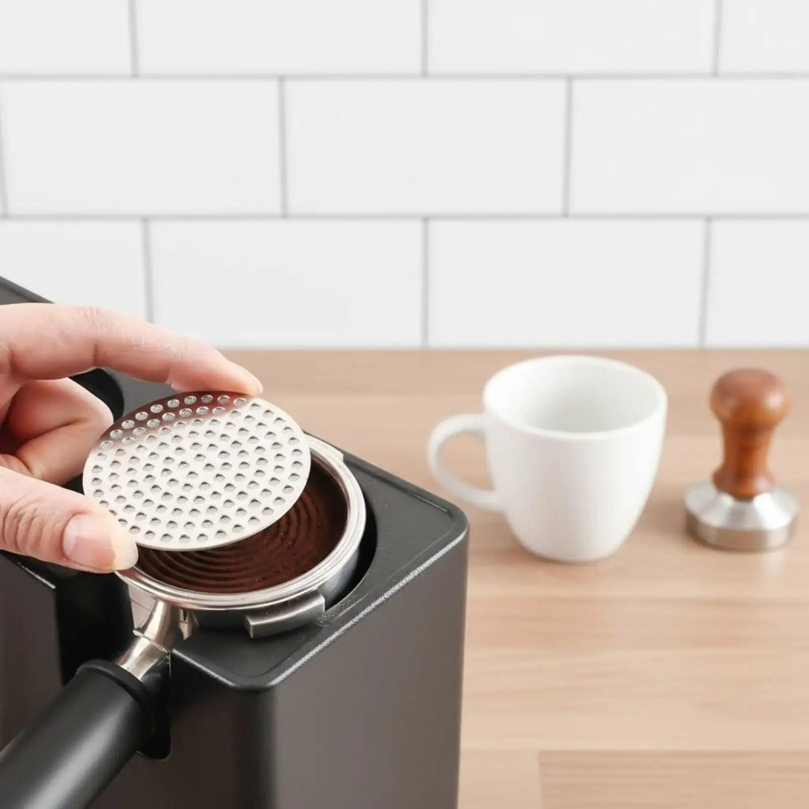 304 Stainless Steel Coffee Distribution Screen Double Layer Mesh Espresso Puck