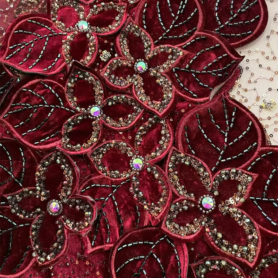 Beauty Guipure Velvet Lace Fab - Embroidery Ai 评论和价格
