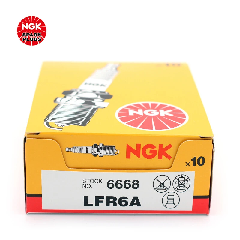 NGK nickel alloy spark plug LFR6A 6668 is suitable for Changan Volvo S80L 3.0T Ryuet（4PCS)