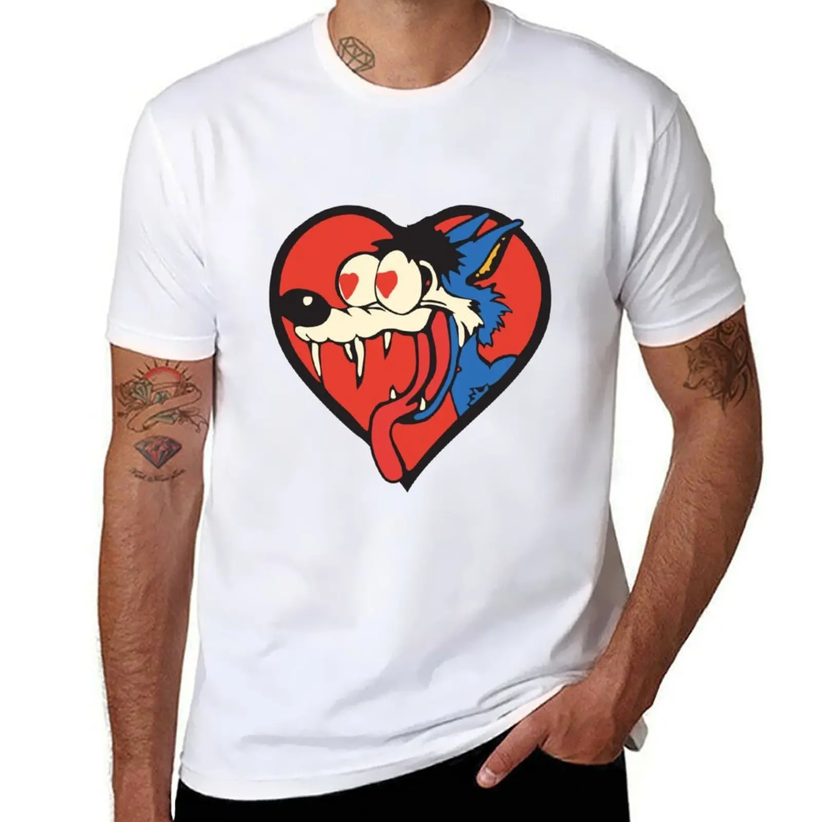 

The Jesus Lizard Vintage Lovestruck Wolf T-Shirt t shirts with prints t shirt man cotton T-Shirt